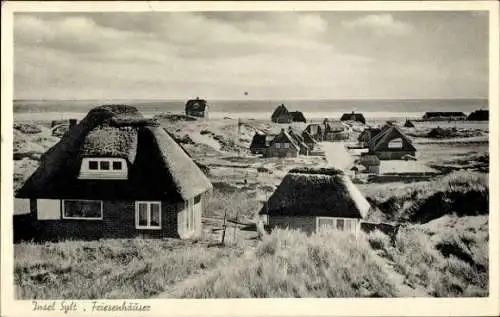 Ak Insel Sylt in Nordfriesland, Friesenhäuser