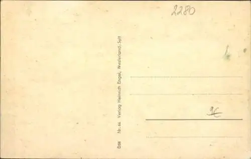 Ak Insel Sylt in Nordfriesland, Friesenhäuser