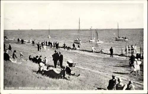 Ak Husum in Nordfriesland, Strandleben