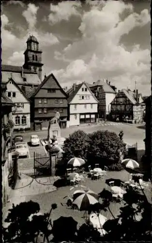 Ak Lauterbach in Hessen, Löwendenkmal