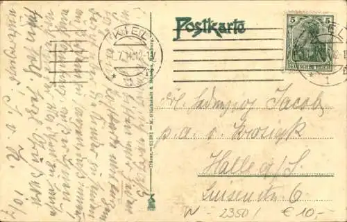 Ak Neumünster in Holstein, Großflecken mit Post