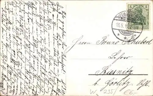 Ak Neumünster in Holstein, Partie am Teich