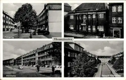 Ak Neumünster in Holstein, Steinkamp, Hansahaus, Hansaring