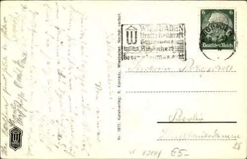 Ak Wiesbaden in Hessen, Opelbad am Neroberg