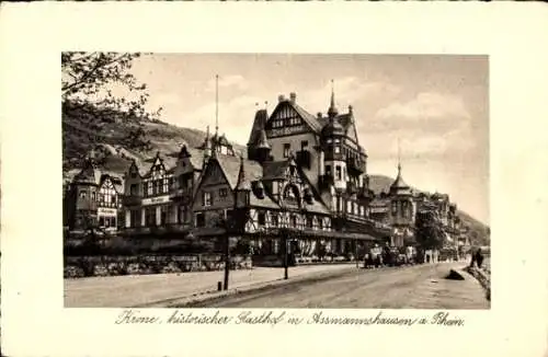 Ak Assmannshausen Rüdesheim am Rhein, Gasthof Krone