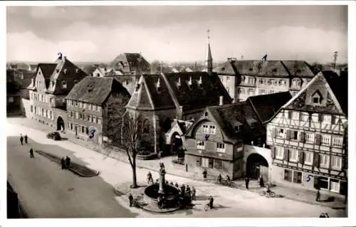 Ak Bensheim an der Bergstraße Hessen, Hauptstraße mit Krankenhaus