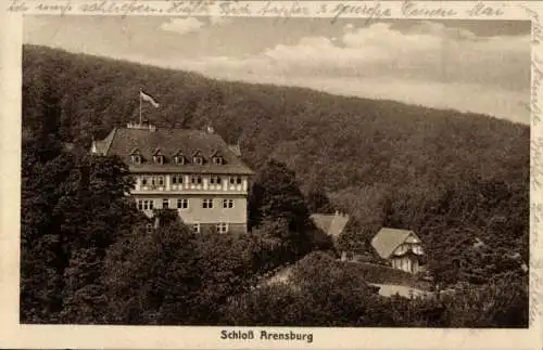 Ak Steinbergen Rinteln in Niedersachsen, Schloss Arensburg