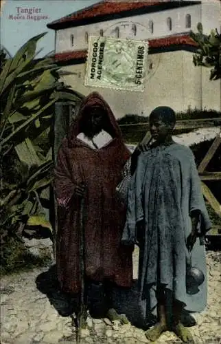 Ak Tanger Marokko, Moors Beggars, Bettler, Maghreb