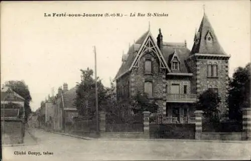 Ak La Ferte sous Jouarre Seine et Marne, Rue St-Nicolas