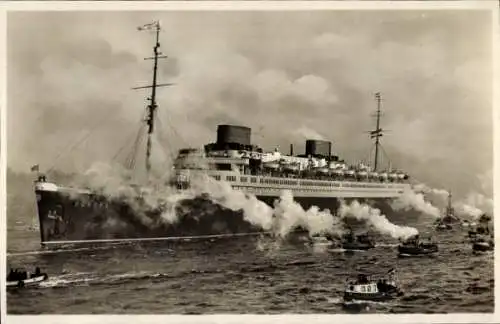 Ak Dampfschiff Europa, Norddeutscher Lloyd Bremen, Turbinenschnelldampfer