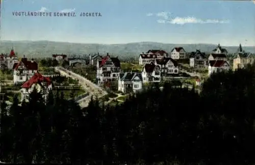 Ak Jocketa Pöhl Vogtland, Panorama
