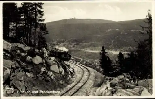 Ak Harz, Brocken und Brockenbahn, Dampflokomotive