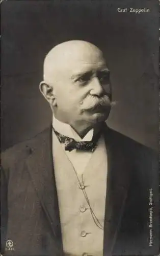 Ak Ferdinand Graf von Zeppelin, Portrait