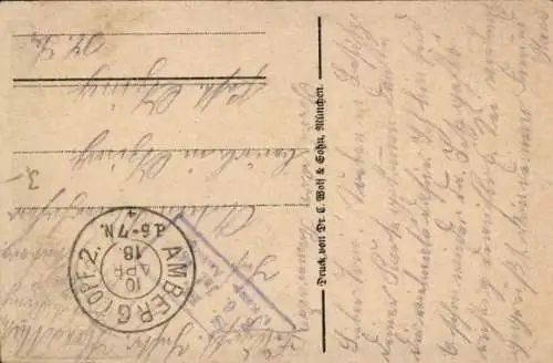 Künstler Ak Letzter Hieb ist die 8. Kriegsanleihe, Mann mit Schwert
