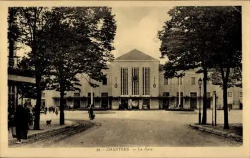 Ak Chartres Eure et Loir, Bahnhof