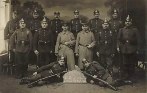 Foto Ak Zwickau in Sachsen, Deutsche Soldaten in Uniformen, 133. Rgt., I WK