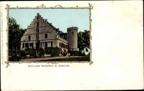 Ak Unterwohlsbach Rödental in Oberfranken, Schloss Rosenau, Turm