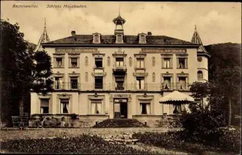 Ak Badenweiler im Schwarzwald, Schloss Hausbaden