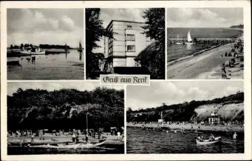 Ak Ostseebad Rerik, Strand, Kurhaus, Teilansichten