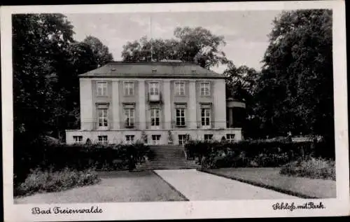 Ak Bad Freienwalde an der Oder, Schloss mit Park