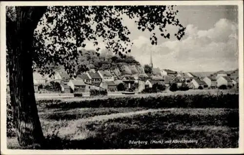 Ak Oderberg in der Mark, Albrechtsberg, Totalansicht vom Ort