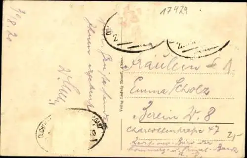 Ak Seebad Bansin, Blick auf den Strand