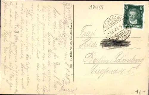 Ak Ostseebad Koserow auf Usedom, Strand