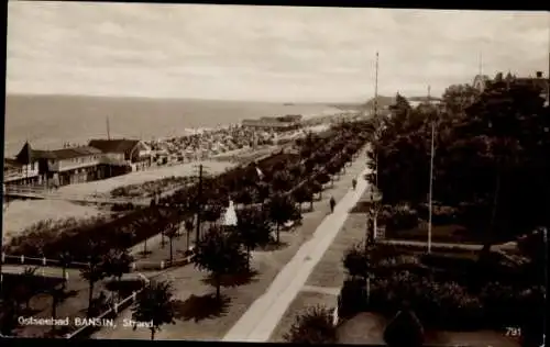 Ak Ostseebad Bansin auf Usedom, Strand