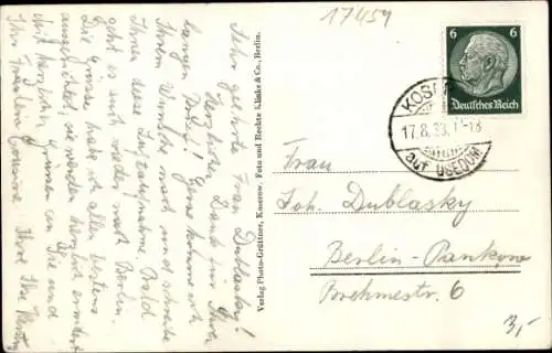 Ak Ostseebad Koserow auf Usedom, Panorama