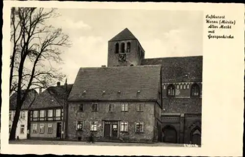 Ak Waren an der Müritz, Alter Markt, Georgenkirche