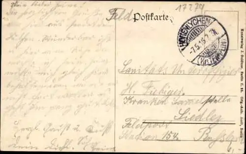 Ak Lychen in der Uckermark, Stargader Tor, Straßenpartie, Pferdefuhren