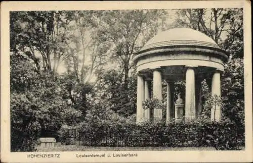 Ak Hohenzieritz in Mecklenburg, Louisentempel, Louisenbank