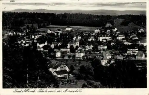 Ak Polanica Zdrój Bad Altheide Schlesien, Blick nach der Marienhöhe, Stadtpanorama