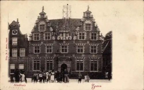 Ak Hoorn Nordholland Niederlande, Rathaus