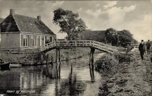 Ak Nieuwe Vaart Amsterdam Nordholland Niederlande, Brücke