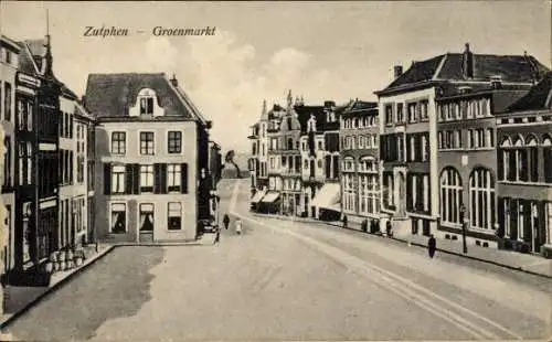 Ak Zutphen Gelderland, Groenmarkt