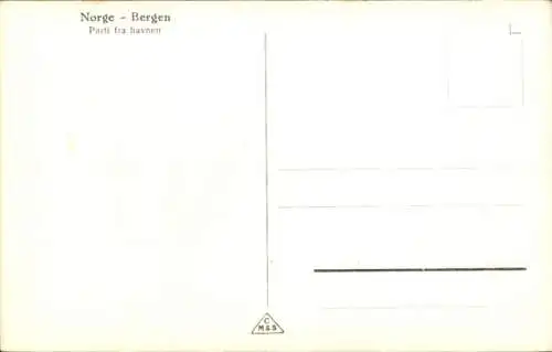 Ak Bergen Norwegen, Parti fra havnen