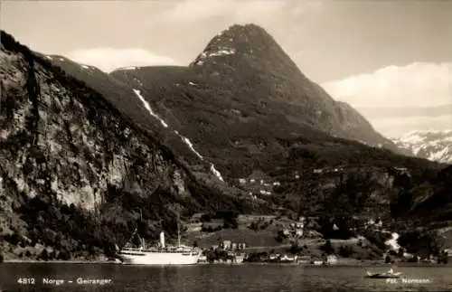 Ak Geiranger Norwegen, Dampfer