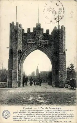 Ak Kortrijk Kortrijk Westflandern, Arc de Groeninghe