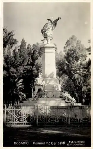 Ak Rosario Argentinien Garibaldi Denkmal