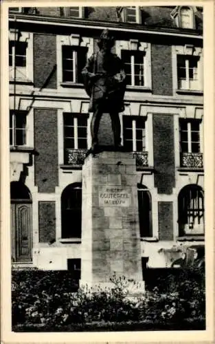 Ak Löwen Löwen Flämisch-Brabant, Standbild von Peter Coutereel