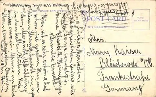 Ak Atlantic City New Jersey USA, Badestrand