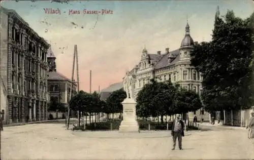 Ak Villach in Kärnten, Hans Gasser-Platz