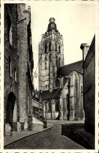 Ak Oudenaarde Oudenaarde Ostflandern, Kirche Sainte Walburge