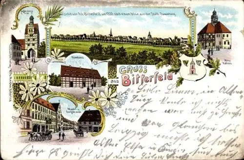 Litho Bitterfeld in Sachsen Anhalt, Panorama, Stadtansichten