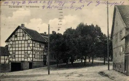 Ak Dardesheim Osterwieck am Harz, Straßenpartie, Fachwerkhaus