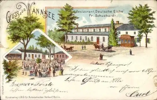 Litho Berlin Zehlendorf Wannsee, Restaurant Deutsche Eiche