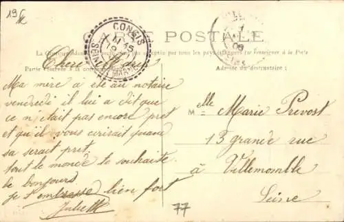 Ak Isles les Meldeuses Seine et Marne, Weingeschäft am Platz