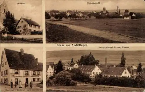 Ak Andelfingen Kanton Zürich, Gesamtansicht, Gasthaus, Pfarrhaus