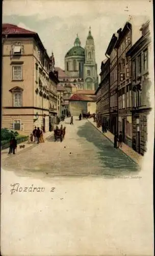 Litho Praha Prag Tschechien, Straßenansicht